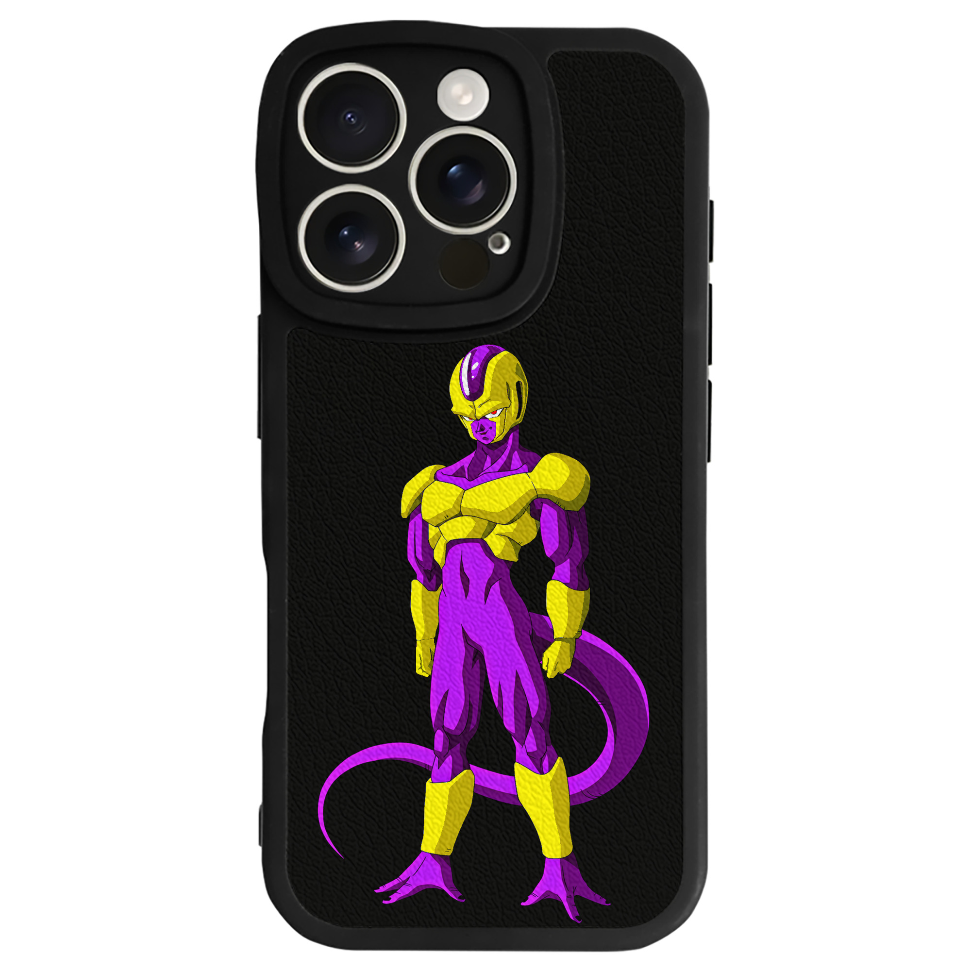（画像用） ドラゴンボール フリーザ DRAGON BALL Frieza 【iPhone 16シリーズ対応】シリコンスマホケース（レザー調） 材質：シリコン